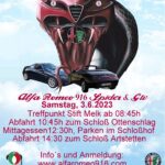3. internationales Alfa Romeo 916 Spider & Gtv Treffen mit Ausfahrt am 3.Juni 2023